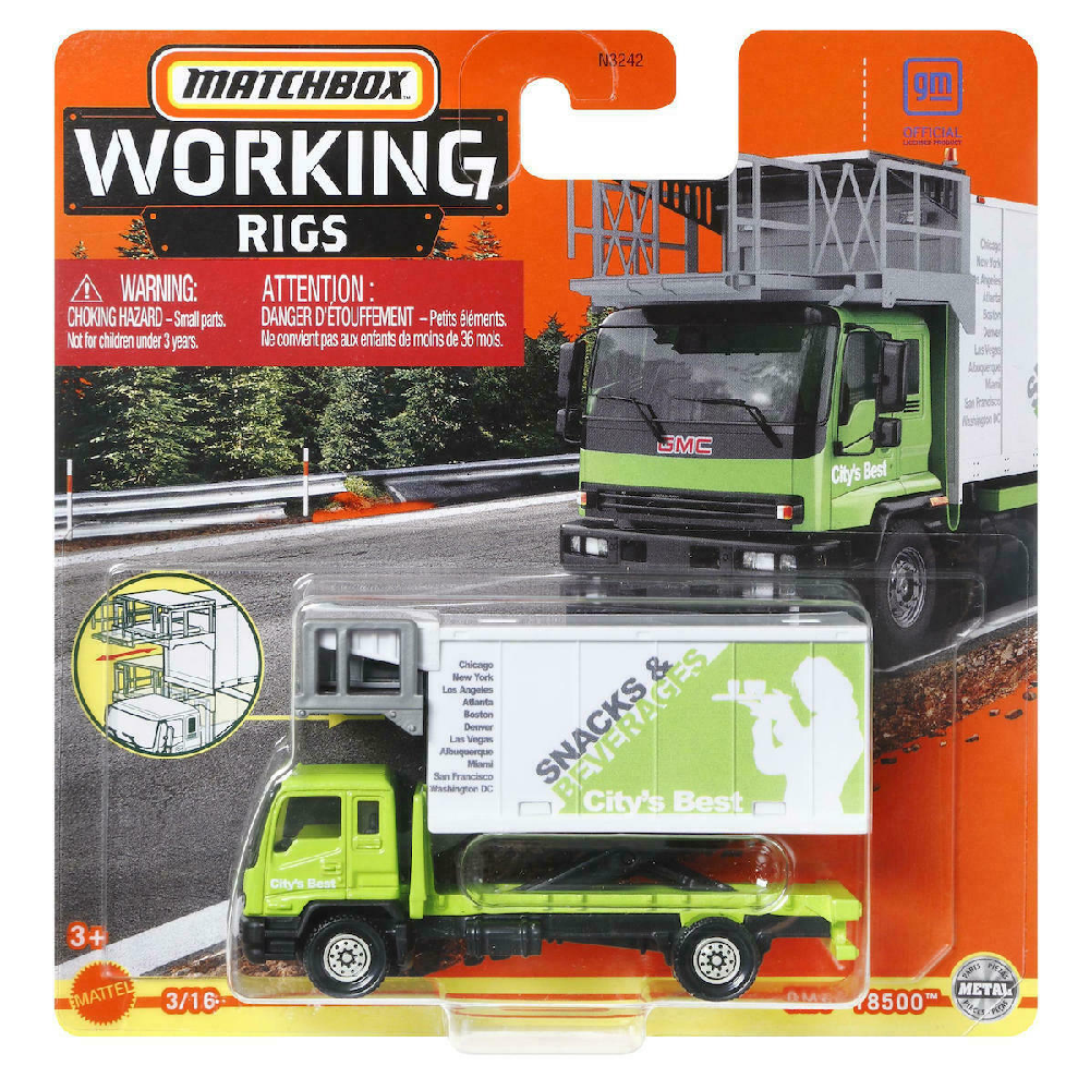 Mattel Matchbox - Working Rigs, GMC T8500 (3/16) HFH24 (N3242)