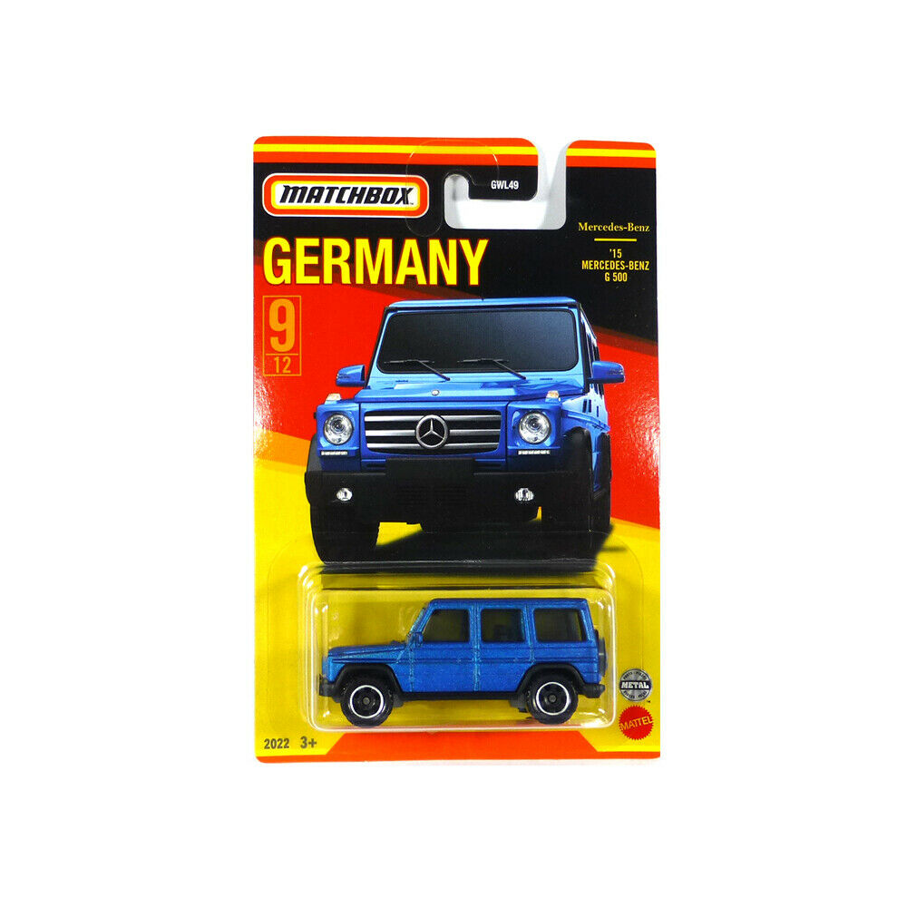 Mattel Matchbox - Αυτοκινητάκι Γερμανικό Μοντέλο, ΄15 Mercedes Benz G 500 HFH52 (GWL49)
