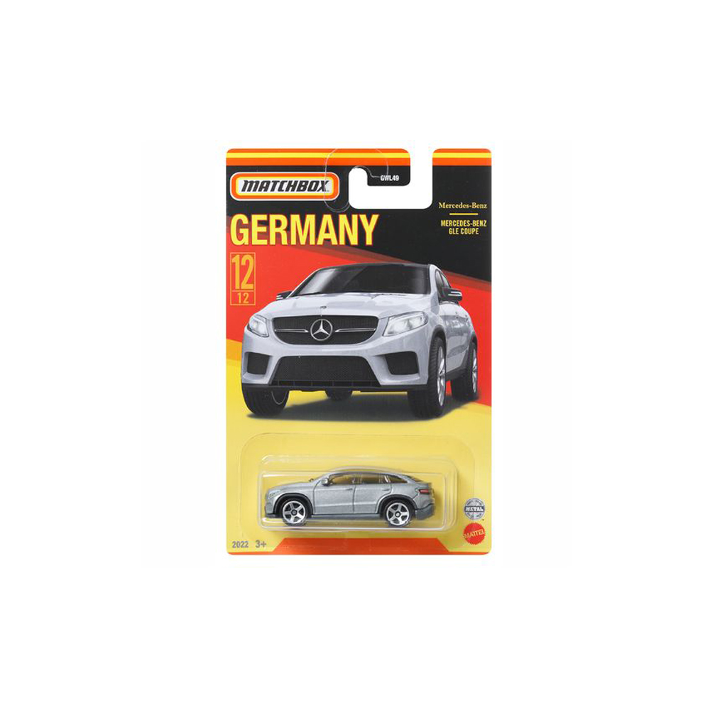 Mattel Matchbox - Αυτοκινητάκι Γερμανικό Μοντέλο, Mercedes-Benz GLE Coupe (12/12) HFH55 (GWL49)