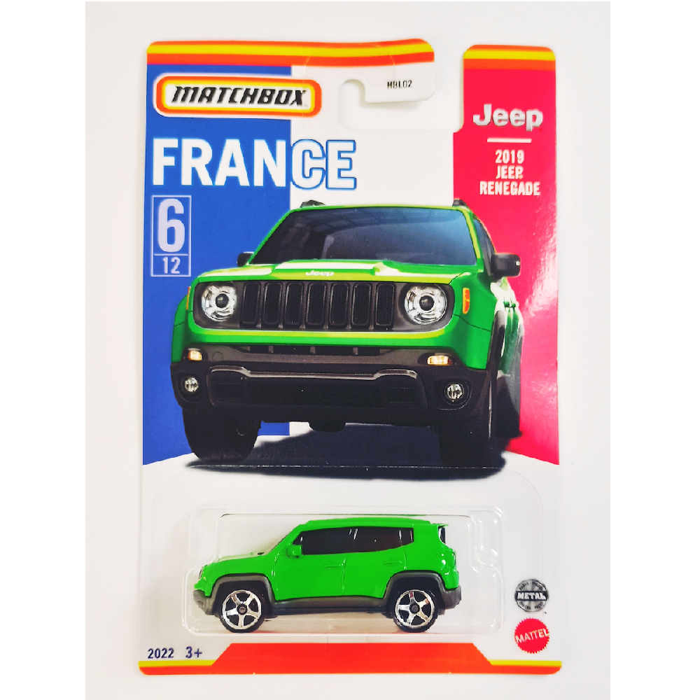 Mattel Matchbox - Αυτοκινητάκι, Γαλλικό Μοντέλο, 2019 Jeep Renegade HFH73 (HBL02)