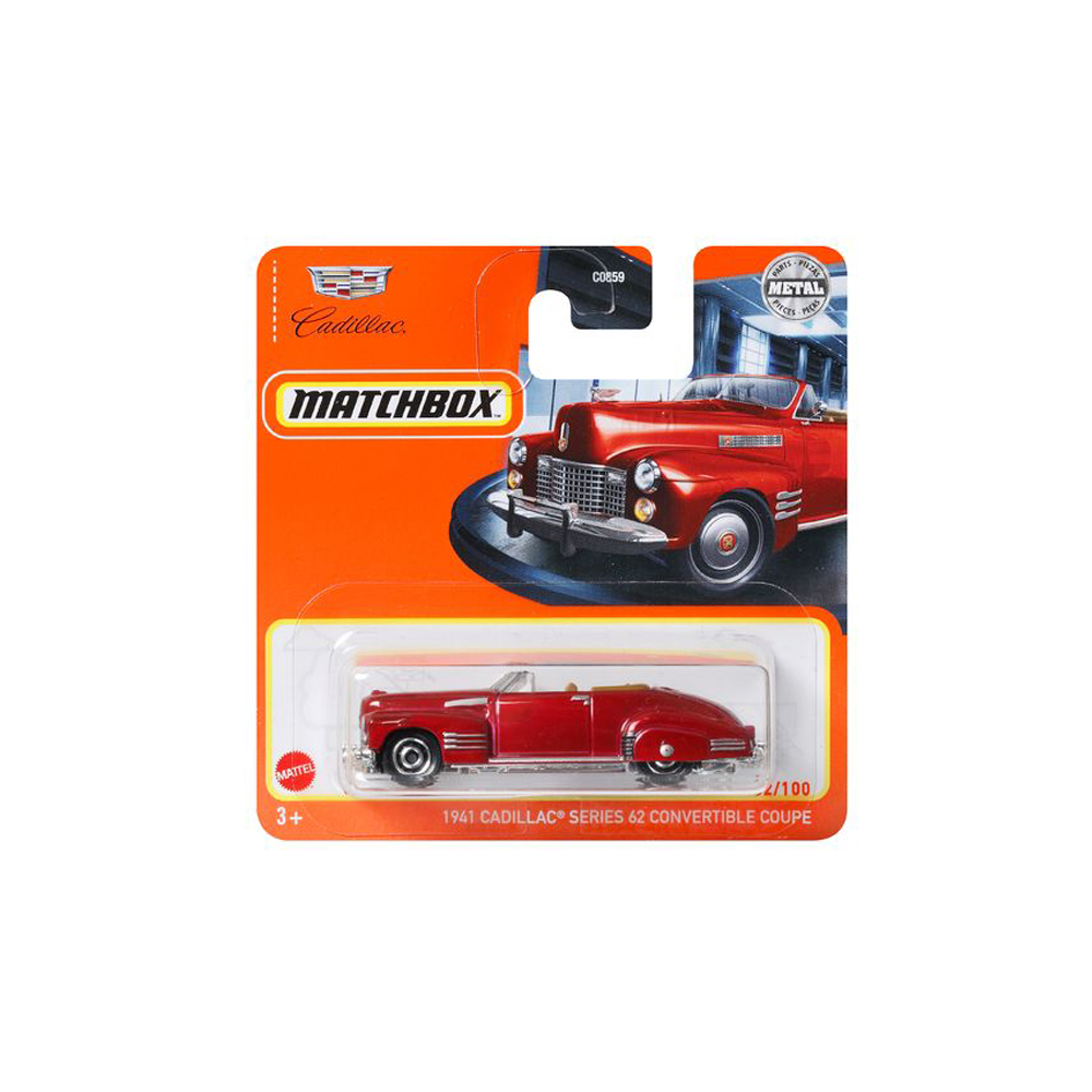 Mattel Matchbox - Αυτοκινητάκι, 1961 Cadillac Series 62 Convertible Coupe (62/100) HFR79 (C0859)