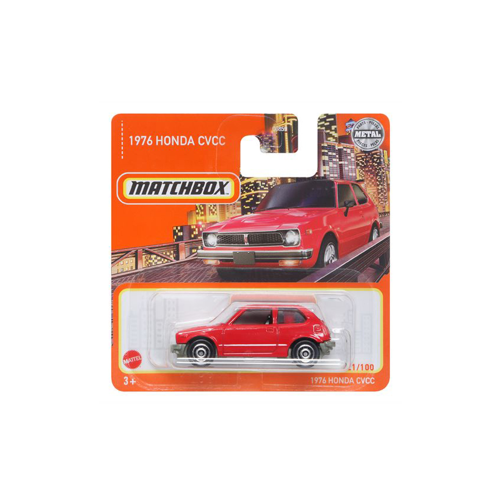 Mattel Matchbox - Αυτοκινητάκι, 1976 Honda CVCC (21/100) HFR90 (C0859)