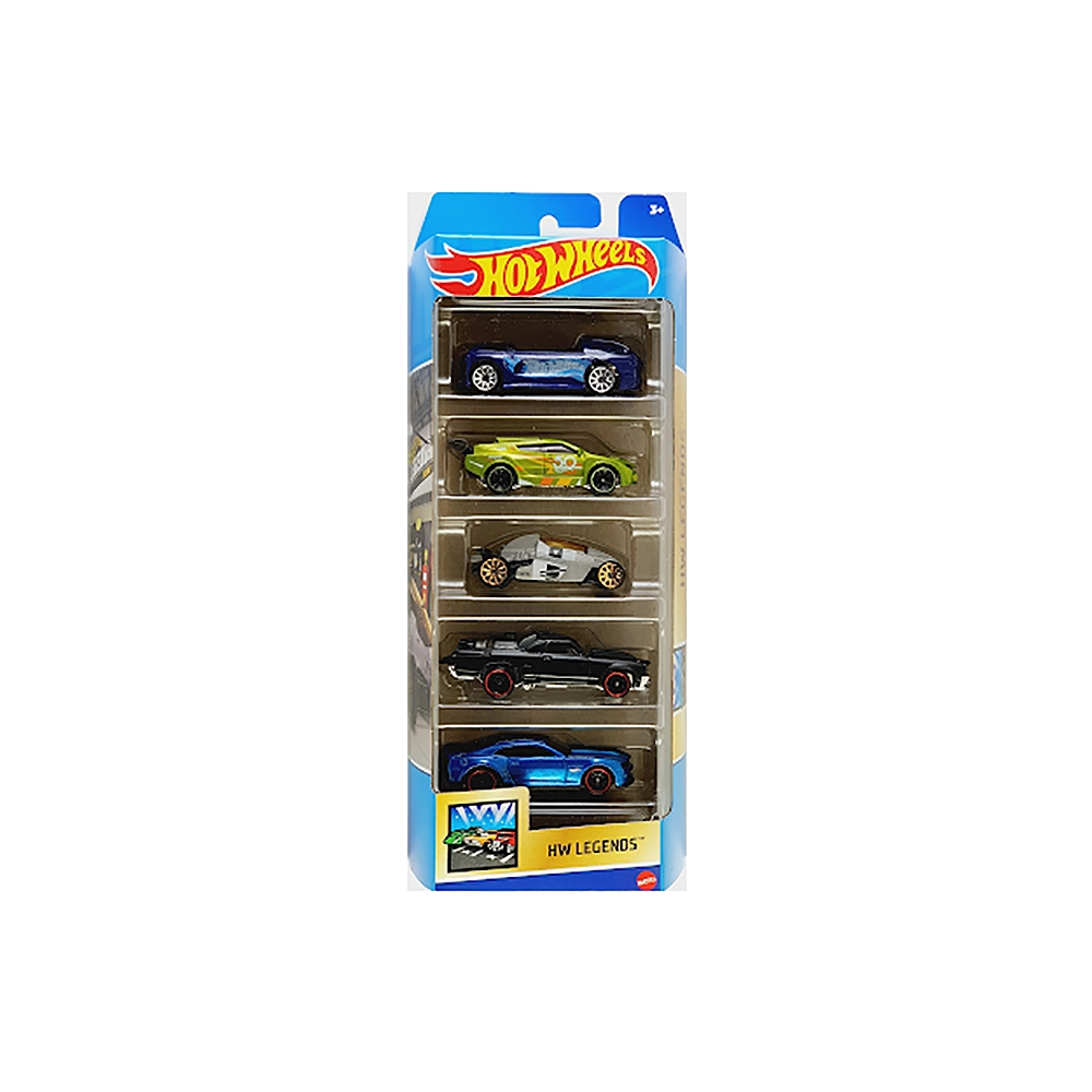 Mattel Hot Wheels – Αυτοκινητάκια 1:64 Σετ Των 5, HW Legends HFV82 (01806)