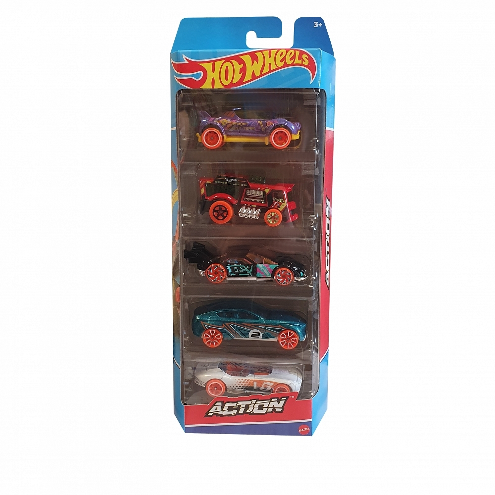 Mattel Hot Wheels – Αυτοκινητάκια 1:64 Σετ Των 5, Action HFV85 (01806)