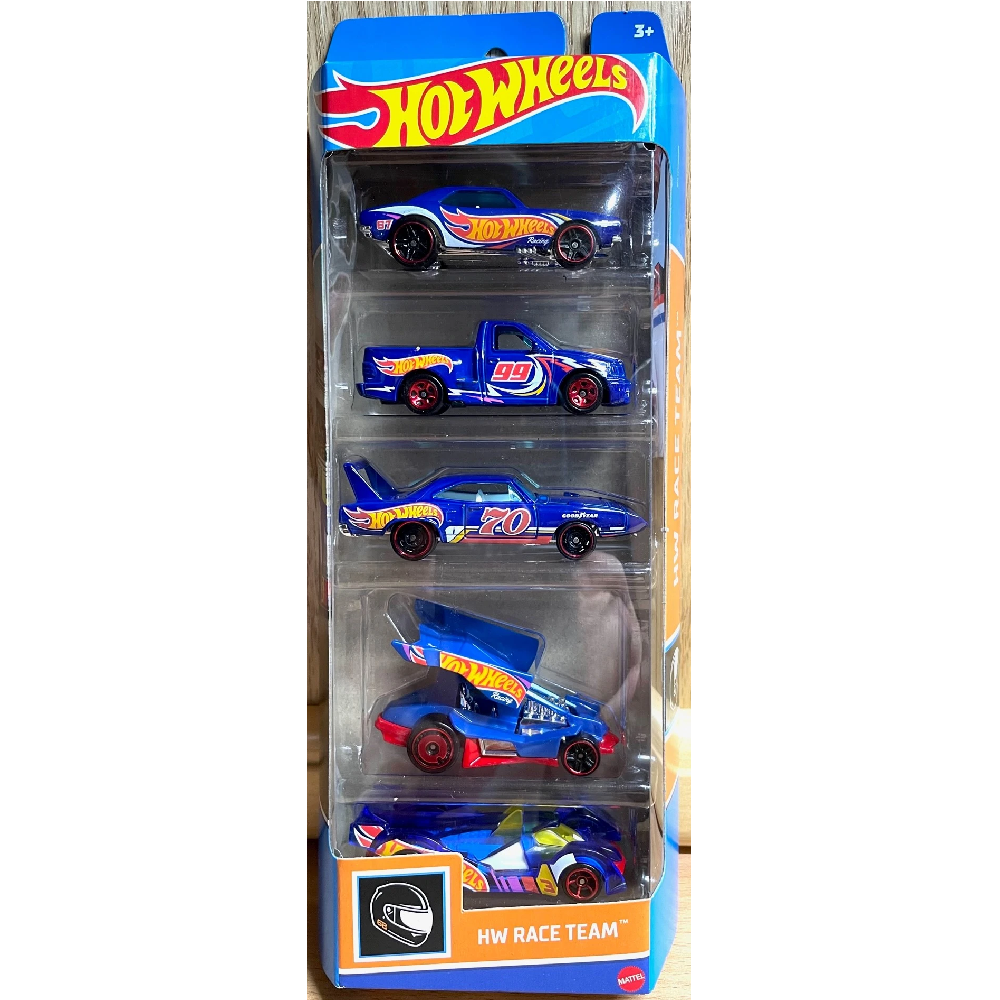 Mattel Hot Wheels – Αυτοκινητάκια 1:64 Σετ Των 5, Hot Wheels Race Team HFV87 (01806)