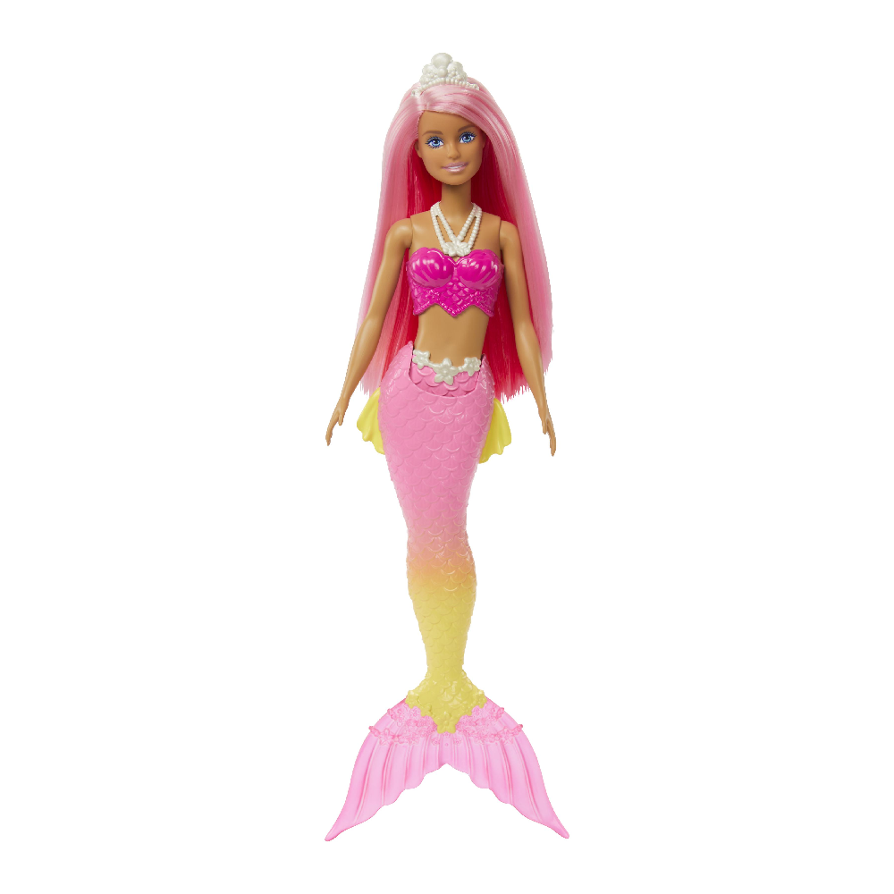 Mattel Barbie - Dreamtopia Γοργόνα, With Pink & Yellow Ombre Mermaid Tail And Tiara HGR11 (HGR08)