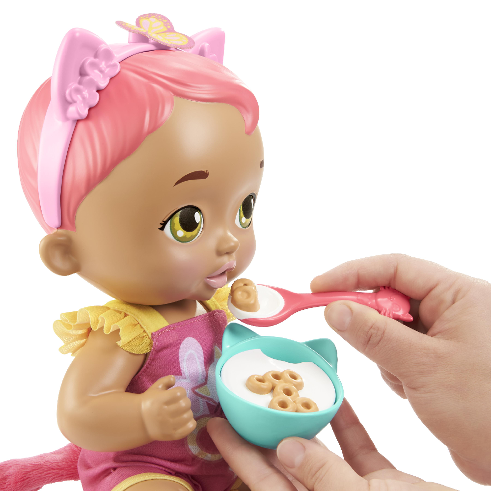 Mattel My Garden Baby - Μωράκι Γατάκι ΄Μαμ Και Νάνι' Ροζ Μαλλιά HHP28 (HHP27)