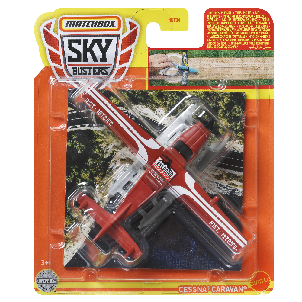 Mattel Matchbox - Αεροπλανάκι Sky Busters, Cessna Caravan HHT42 (HHT34)