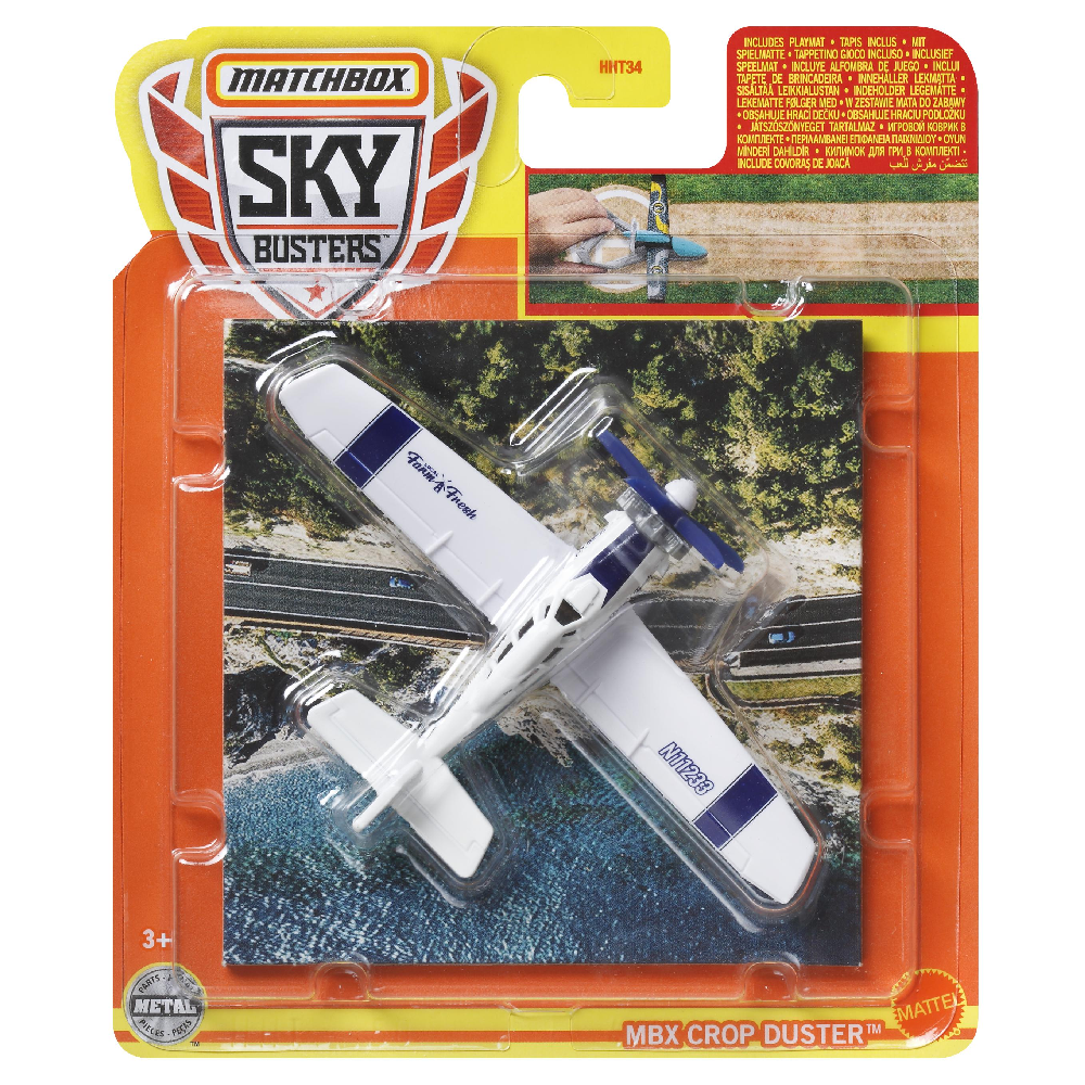 Mattel Matchbox - Αεροπλανάκι Sky Busters, MBX Crop Duster HHT50 (HHT34)