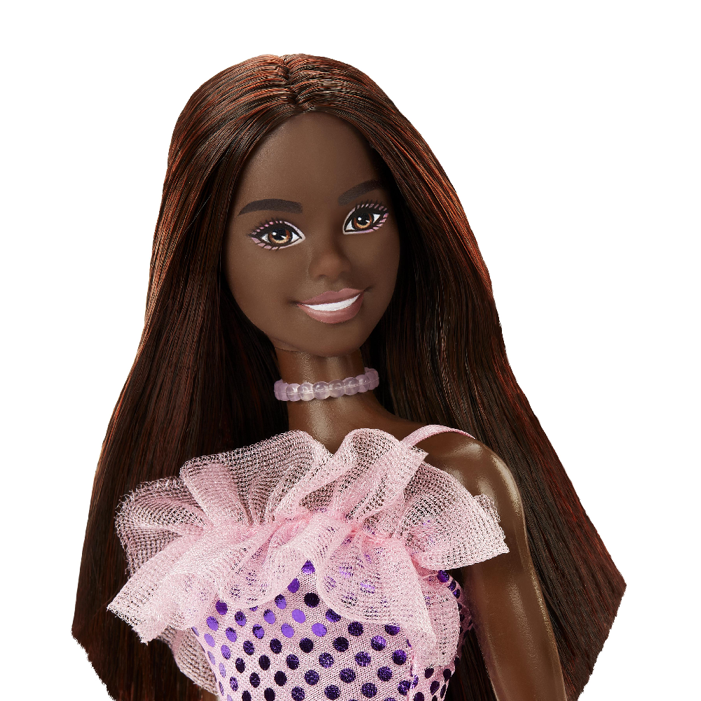 Mattel Barbie - Μini Φορέματα, Μελαχρινή Ροζ Φόρεμα HJR94 (T7580)
