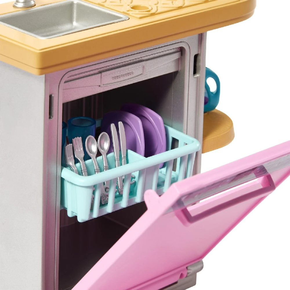 Mattel Barbie -  Έπιπλα Dishwasher Theme HJV34 (HJV32)