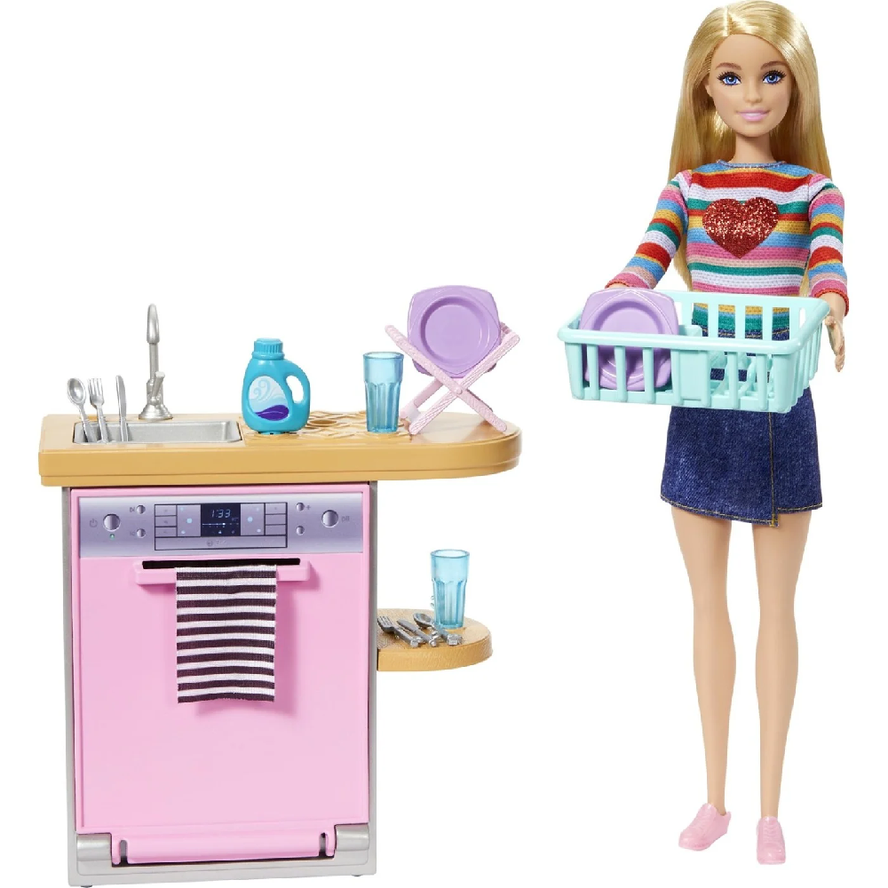 Mattel Barbie -  Έπιπλα Dishwasher Theme HJV34 (HJV32)