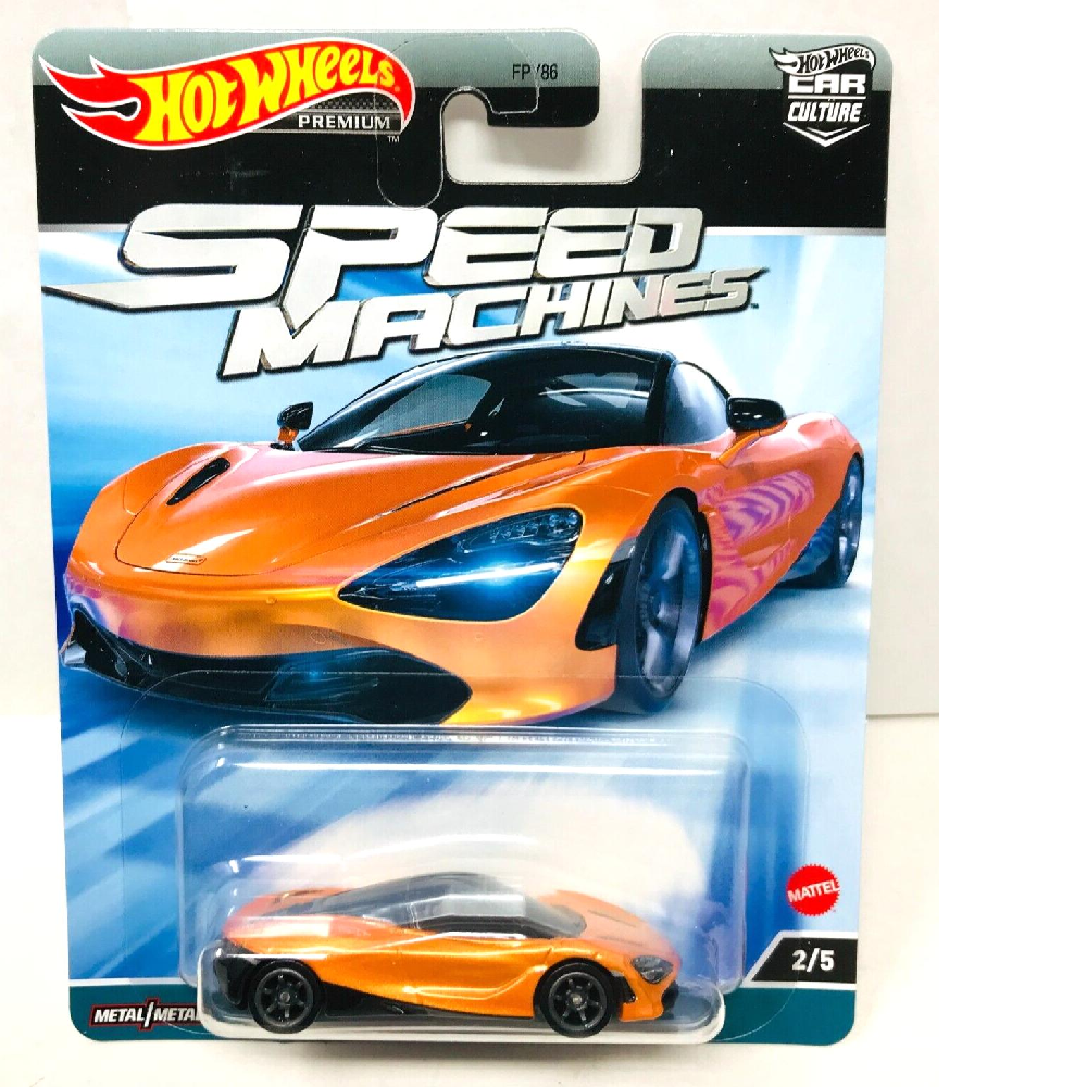 Mattel Hot Wheels – Συλλεκτικό Αγωνιστικό Αυτοκινητάκι, Speed Machines, McLaren 720S (2/5) HKC43 (FPY86))
