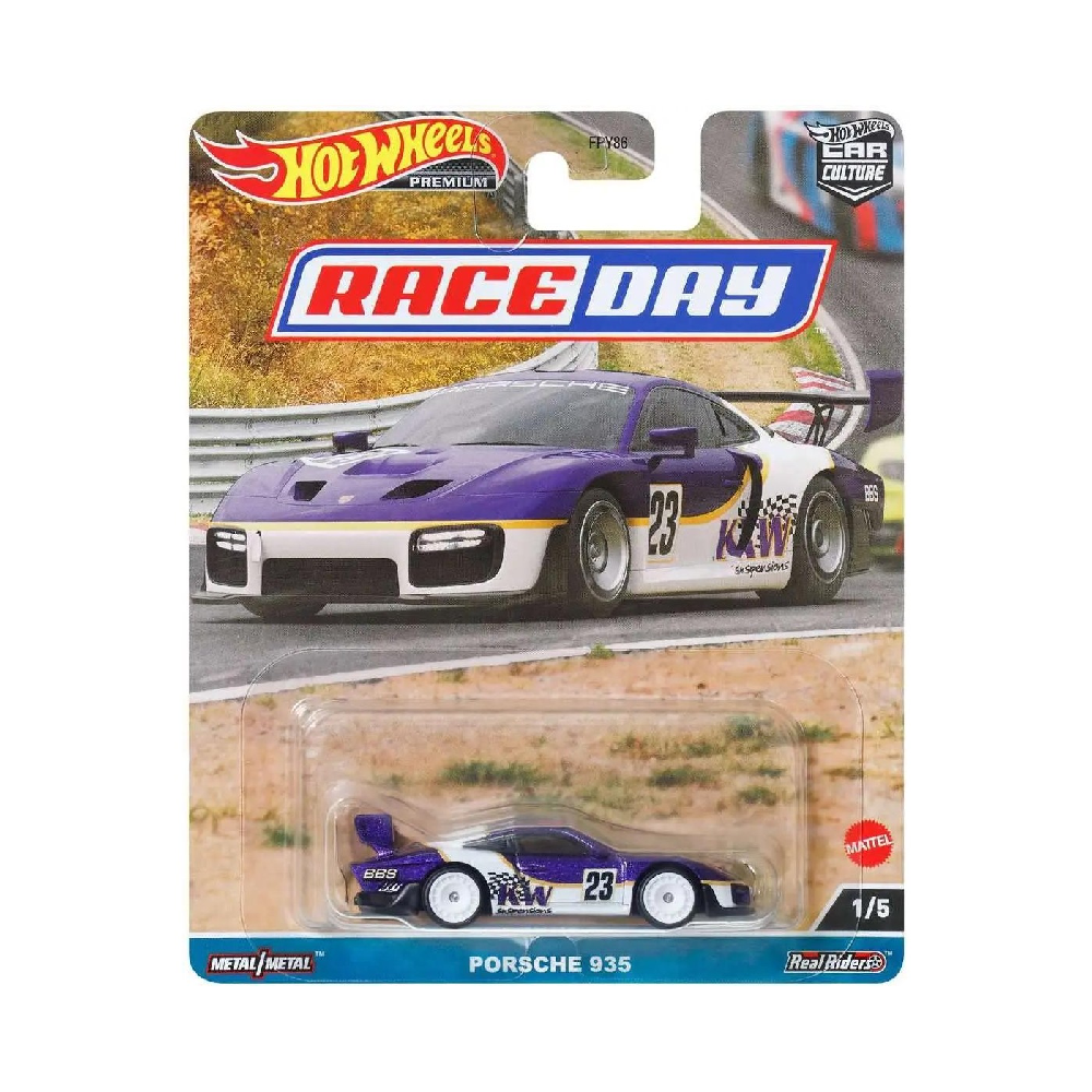Mattel Hot Wheels – Συλλεκτικό Αγωνιστικό Αυτοκινητάκι, Race Day, Porsche 935 (1/5) HKC59 (FPY86)