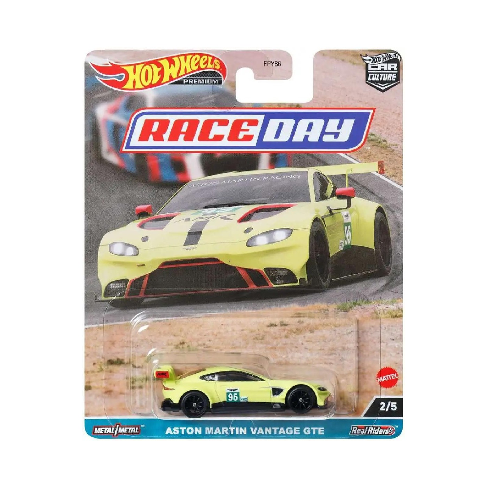 Mattel Hot Wheels – Συλλεκτικό Αγωνιστικό Αυτοκινητάκι, Race Day, Aston Martin Vantage GTE (2/5) HKC60 (FPY86)