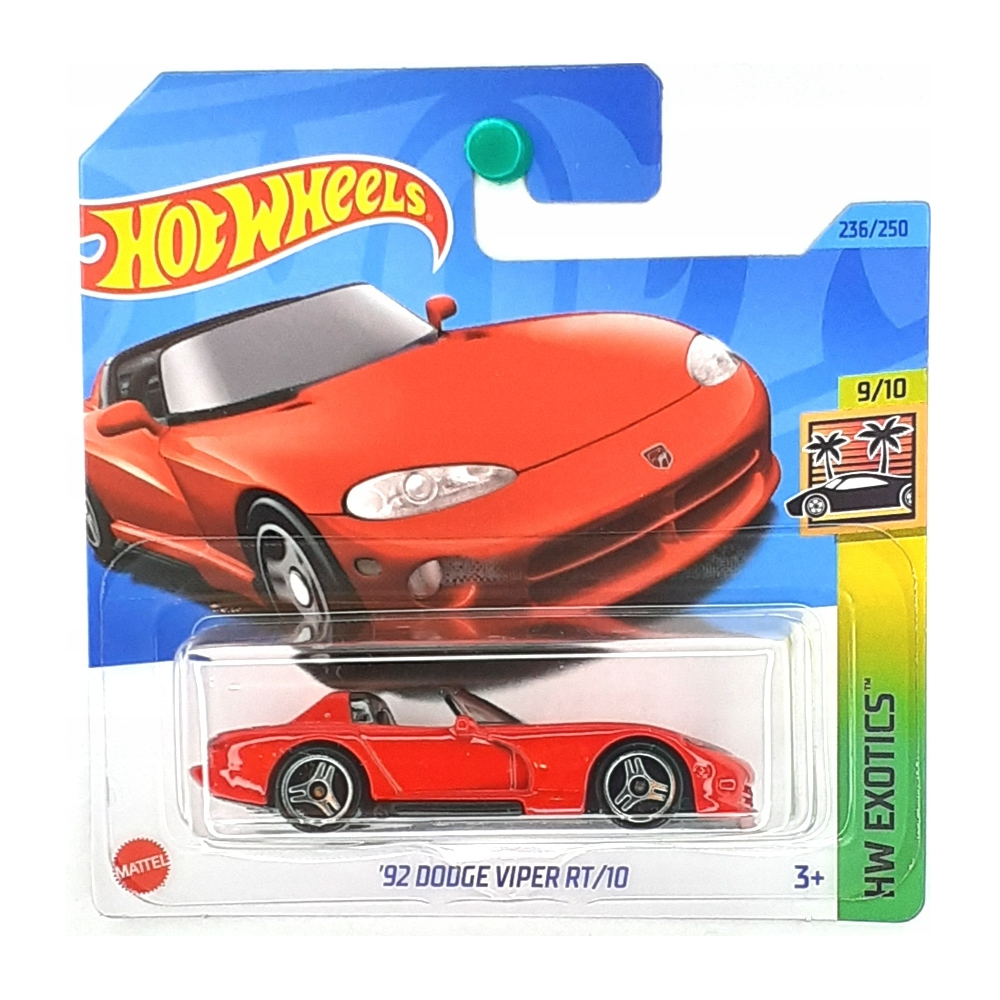 Mattel Hot Wheels - Αυτοκινητάκι HW Exotics, ΄92 Dodge Viper RT/10 (9/10) HKG71 (5785)