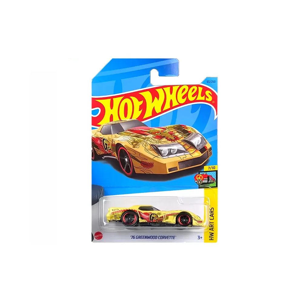 M attel Hot Wheels - Αυτοκινητάκι HW Art Cars, ΄76 Greenwood Corvette (7/10) HKH52 (5785)