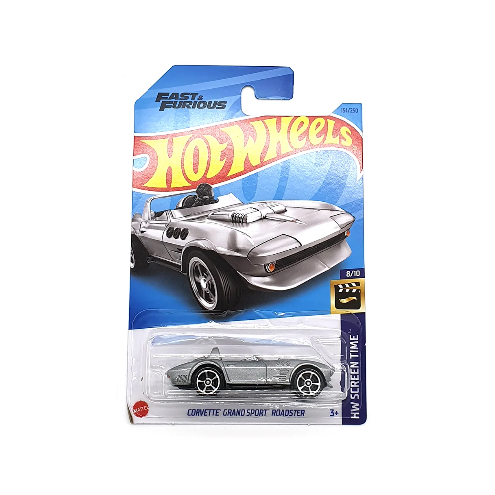 Mattel Hot Wheels - Αυτοκινητάκι HW Screen Time, Corvette Grand Sport Roadster (8/10) HKH90 (5785)