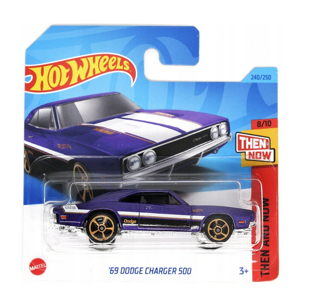 Mattel Hot Wheels - Αυτοκινητάκι Then And Now 8/10 , '69 Dodge Charger 500 HKJ46 (5785)