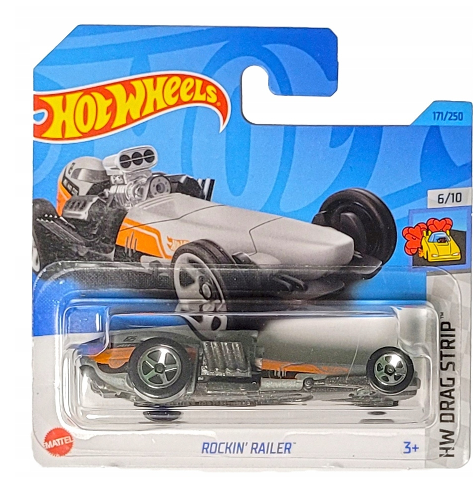 Mattel Hot Wheels - Αυτοκινητάκι HW Drag Strip 6/10 , Rockin' Railer HKK05 (5785)