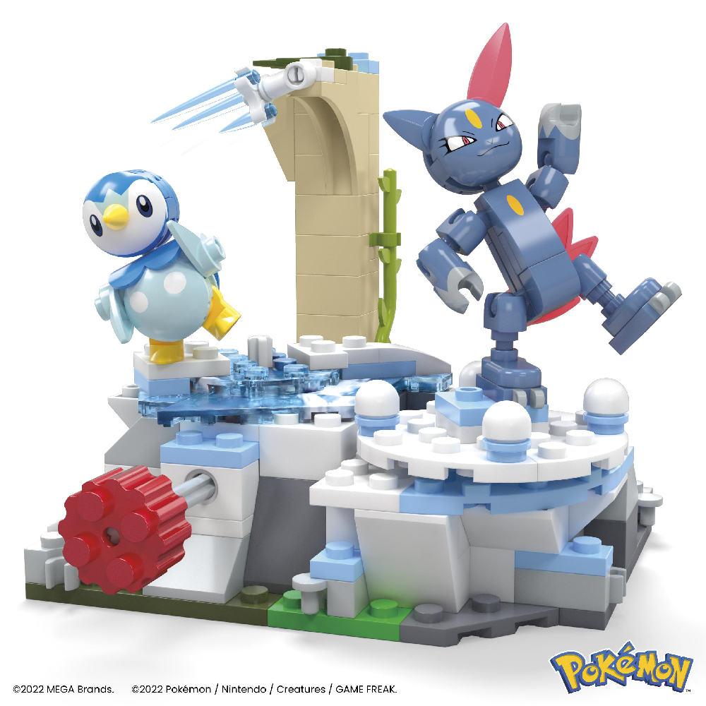 Mattel - Mega Bloks, Pokemon Piplup ANd Sneasel΄s Snow Day HKT20