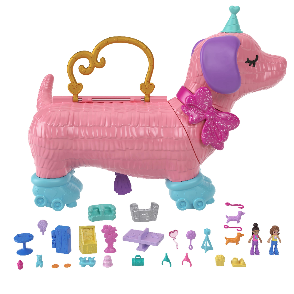 Mattel Polly Pocket - Σκυλάκι Πινιάτα Έκπληξη Σετ HKV52