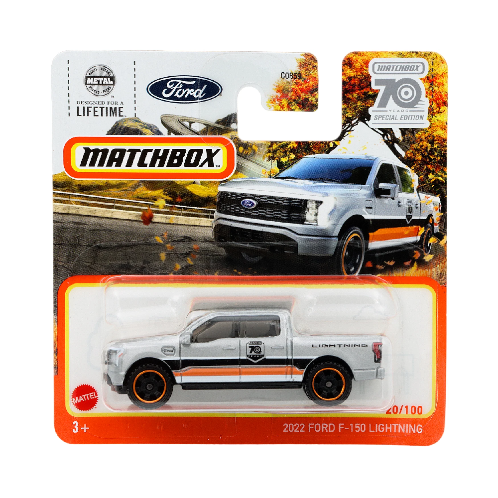 Mattel Matchbox - Αυτοκινητάκι, 2022 Ford F-150 Lightning (20/100) HLC83 (C0859)