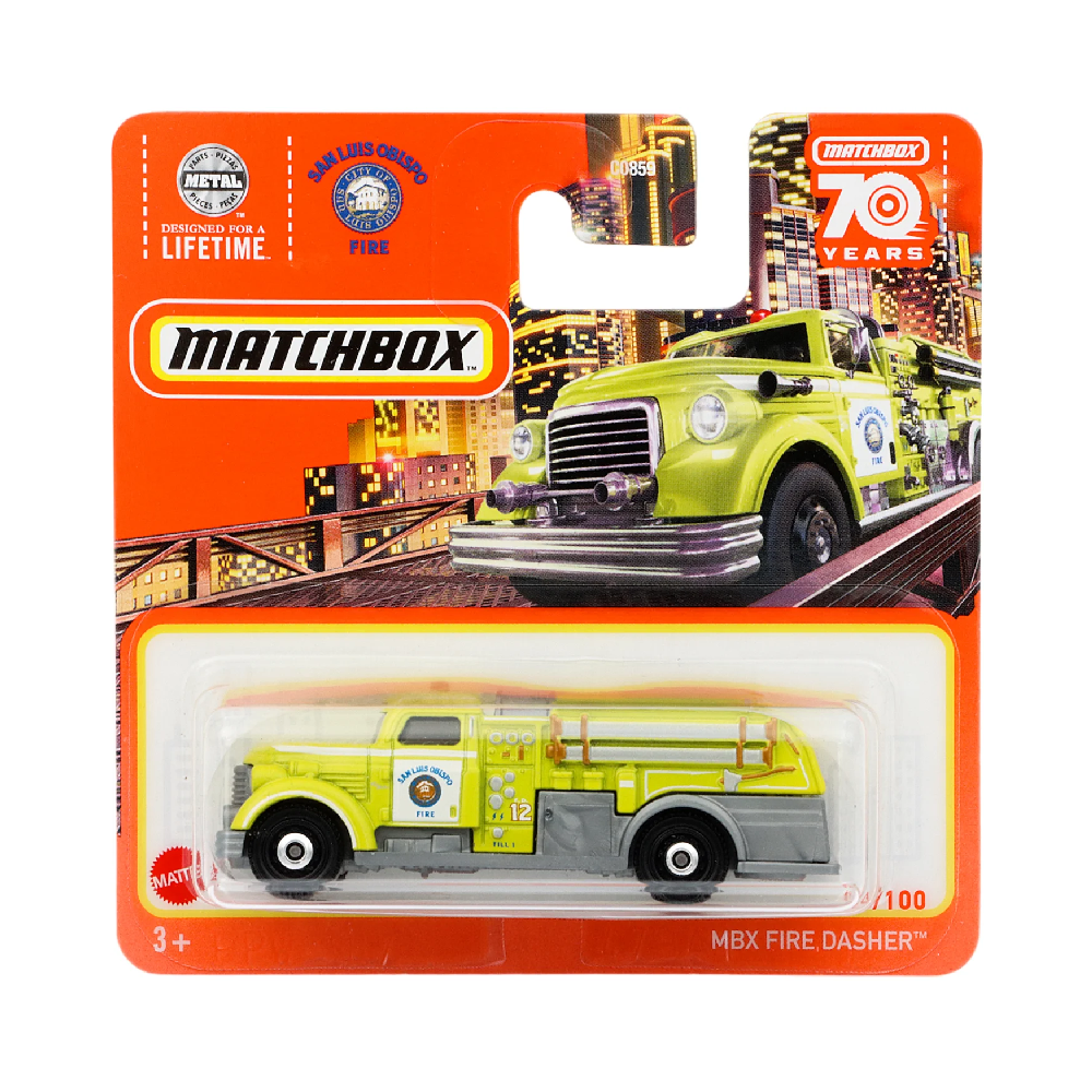 Mattel Matchbox - Αυτοκινητάκι, MBX Fire Dasher (60/100) HLD07 (C0859)