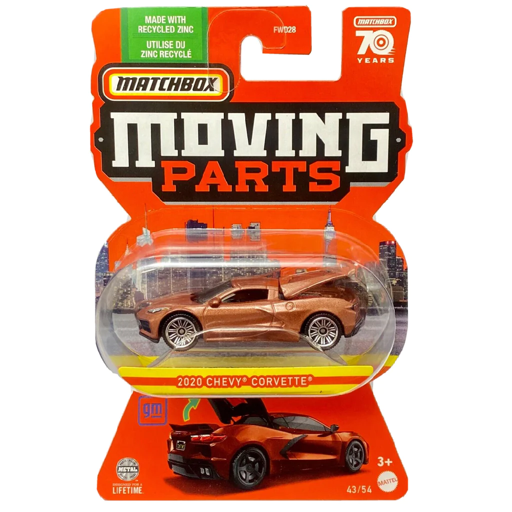 Mattel Matchbox - Moving Parts, 2020 Chevy Corvette (43/54) HLG28 (FWD28)