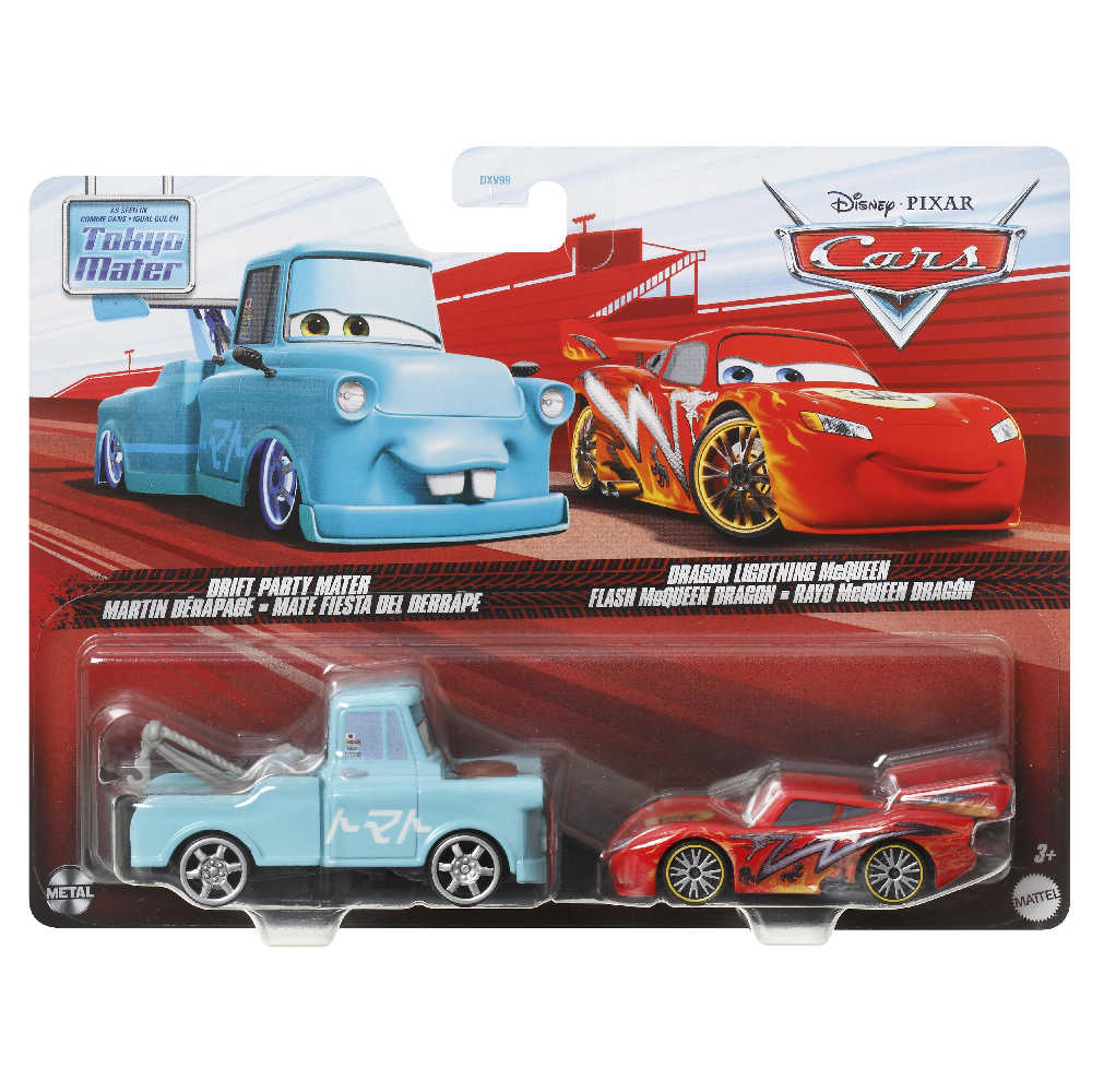 Mattel Cars - Σετ Με 2 Αυτοκινητάκια, Mater and Dragon Mcqueen HLH69 (DXV99)