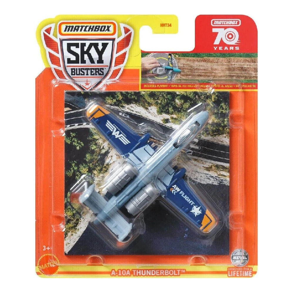 Mattel Matchbox - Αεροπλανάκι Sky Busters, A-10A THunderbolt (12/32) HLJ09 (HHT34)
