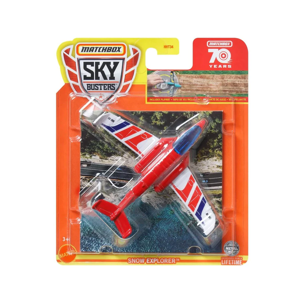 Mattel Matchbox - Αεροπλανάκι Sky Busters, Snow Explorer (23/32) HLJ20 (HHT34)