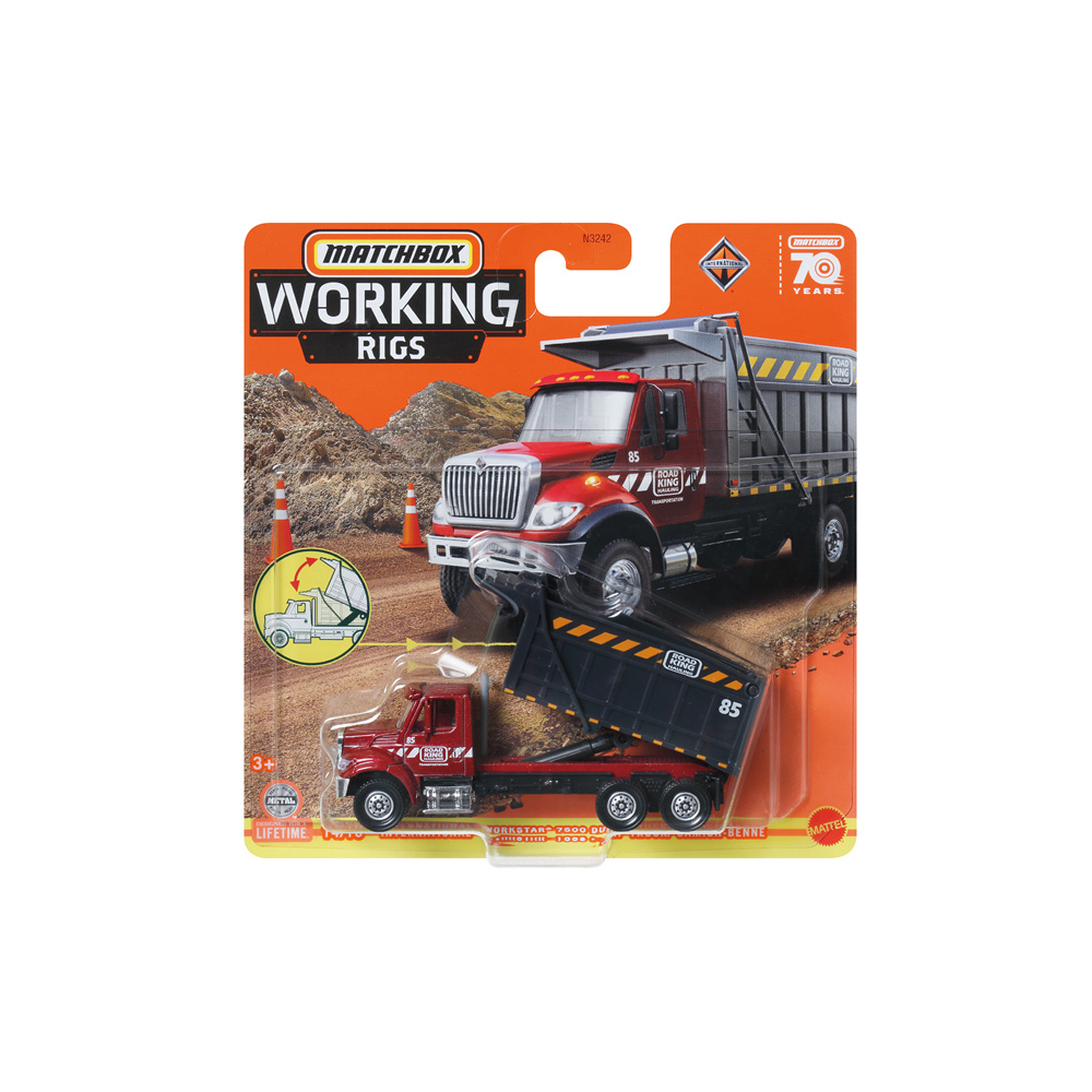 Mattel Matchbox - Working Rigs, International Workstar 7500 Dump Truck/ Camion-Benne (14/16) HLN01 (N3242)