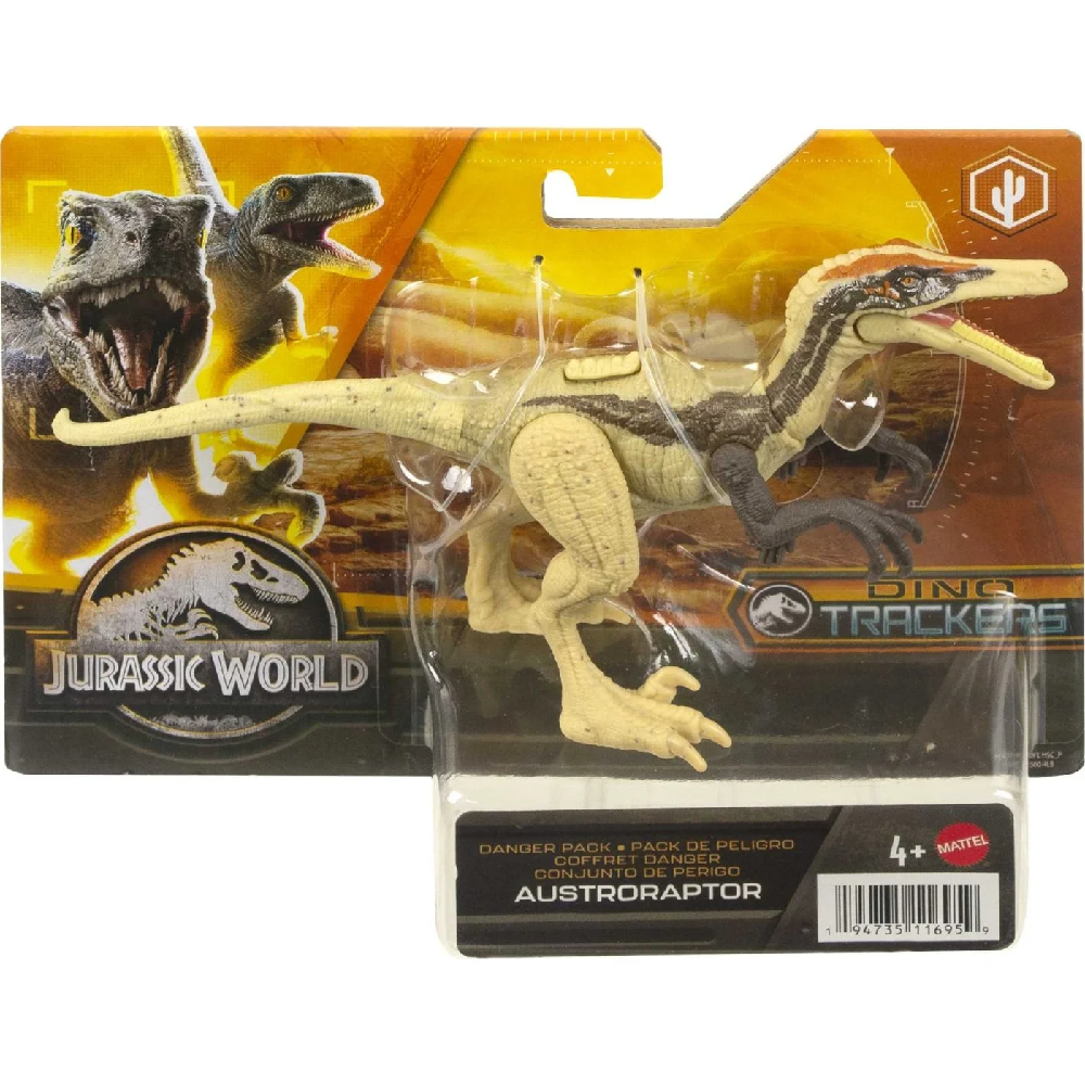 Mattel Jurassic  World - Danger Pack, Νέα Βασική Φιγούρα Δεινοσαύρων, Austroraptor HLN50 (HLN49)