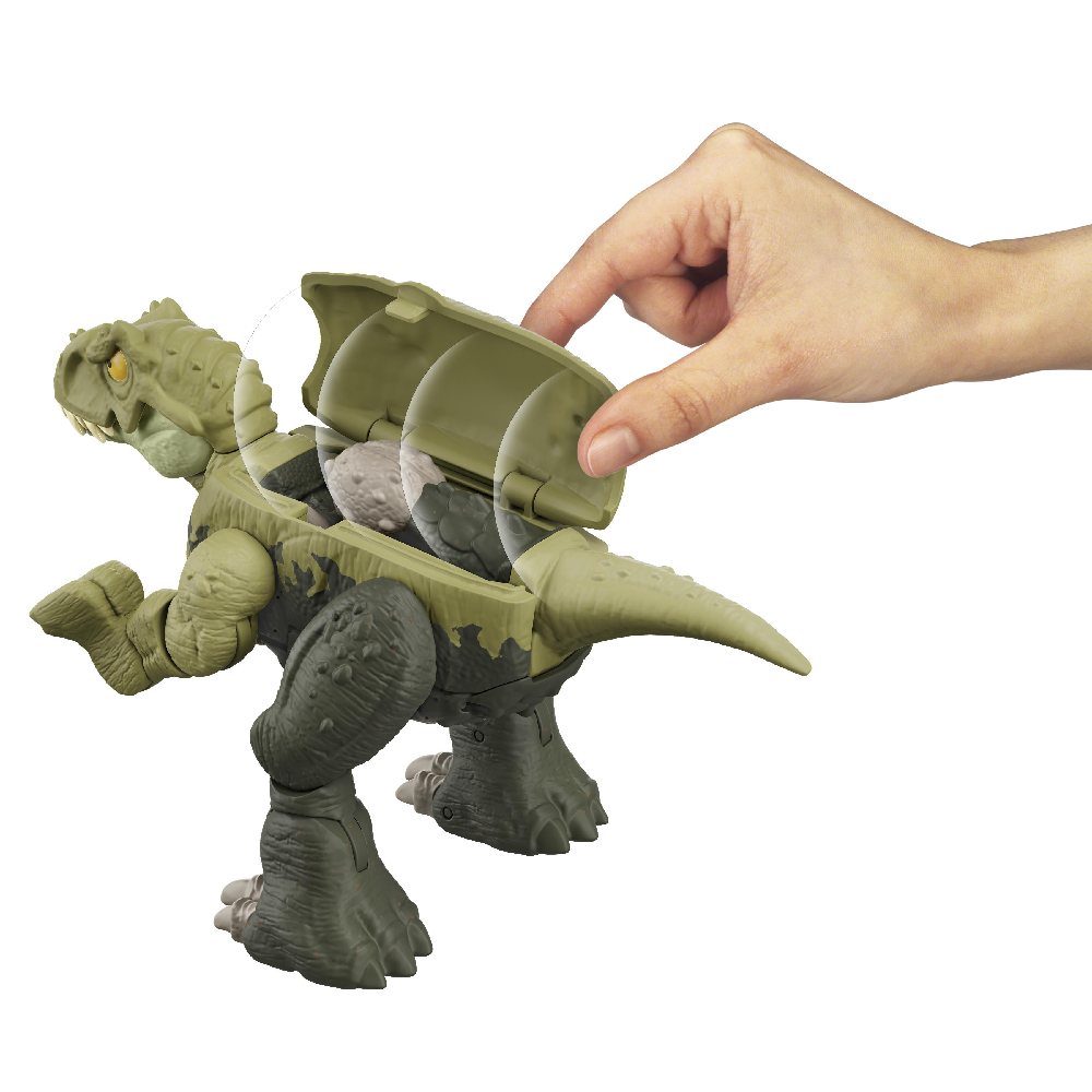 Mattel Jurassic World - Fierce Changers, Δεινόσαυροι 2 Σε 1, Tyrannosaurus Rex & Ankylosaurus HLP08 (HLP05)