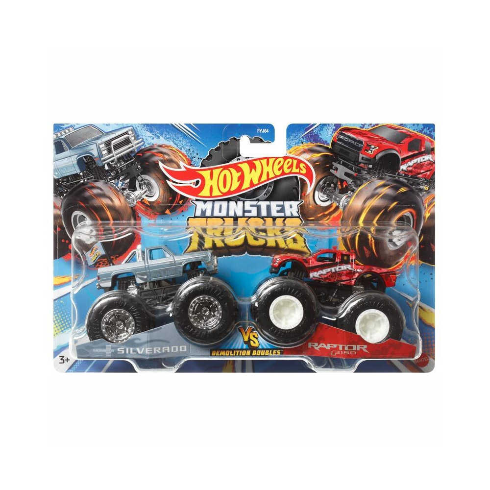 Mattel Hot Wheels - Monster Trucks, Silverado Vs Raptor HLT60 (FYJ64)