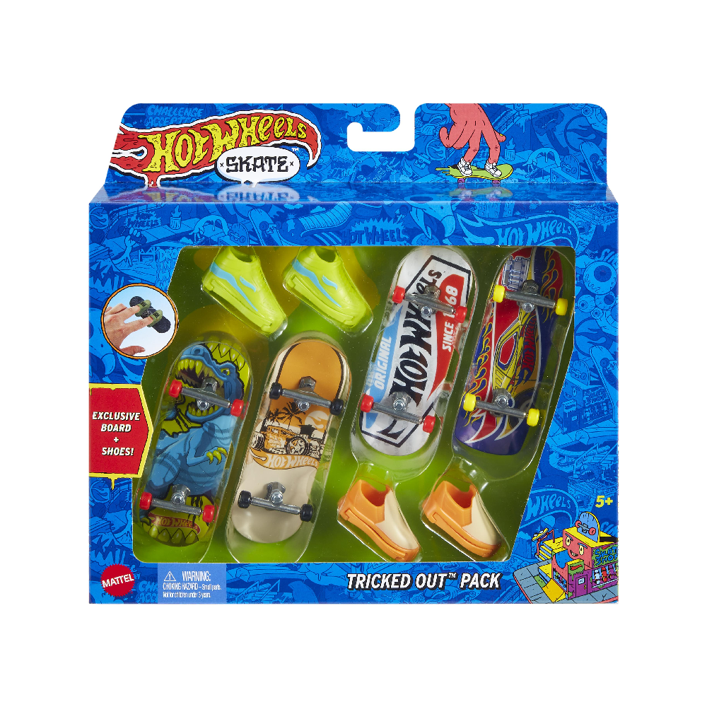 Mattel Hot Wheels - Tony Hawk Skate & Παπούτσια Tricked Out Pack HNG72 (HGT84)