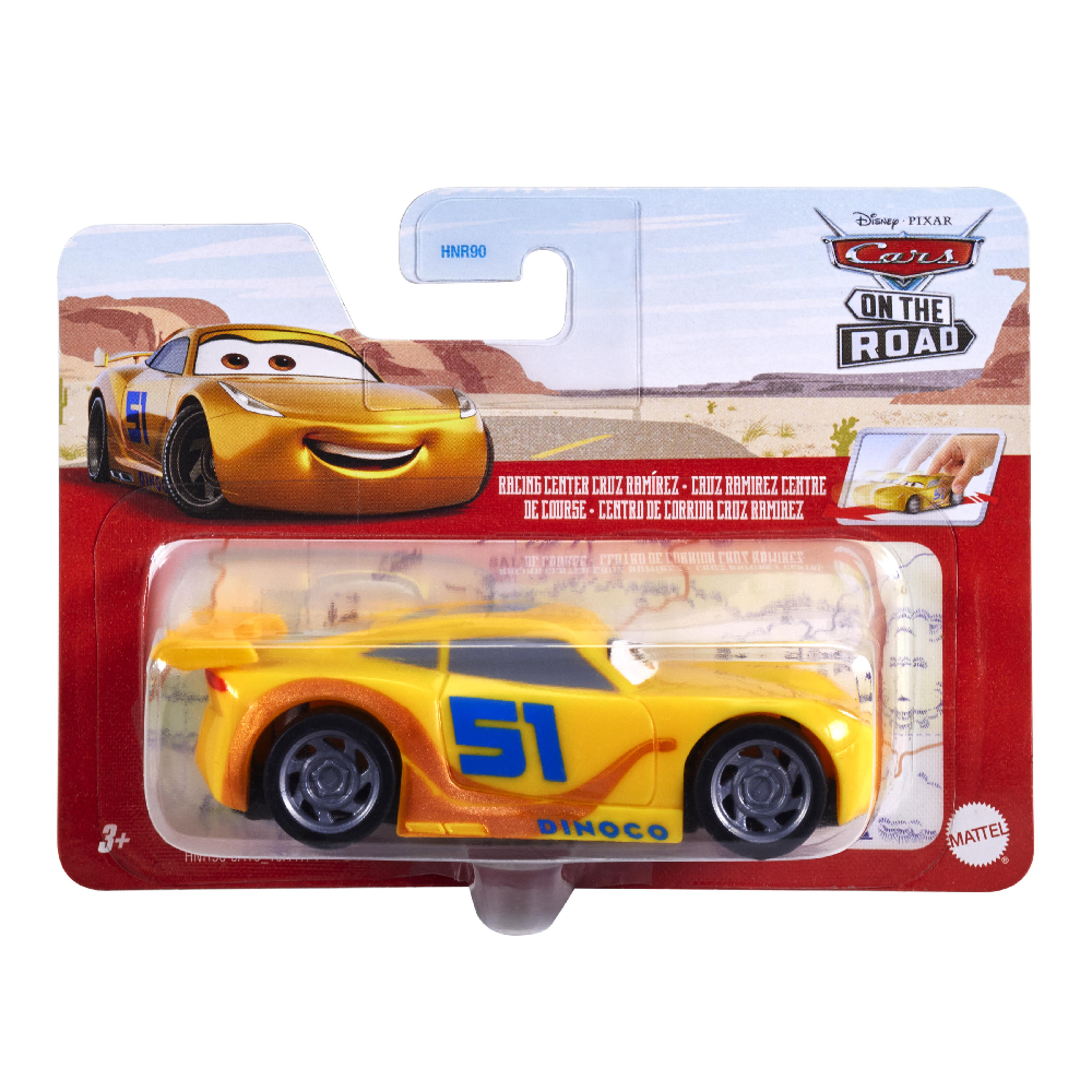 Mattel Cars -Αυτοκινητάκι 1:43 Pullback, Rusteze Dinoco Cruz Ramirez HNR90 (HGL51)