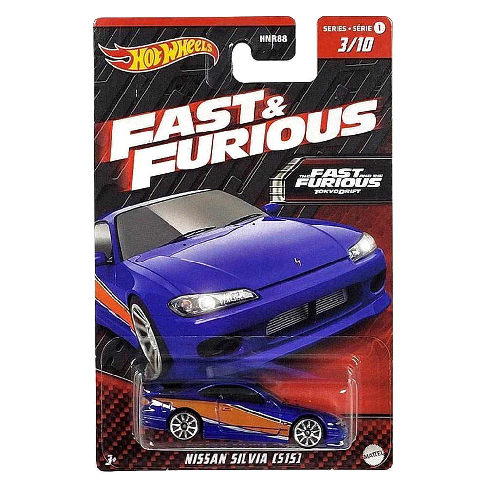Mattel Hot Wheels - Fast And Furious, Nissan Silvia 515 (3/10) HNR93 (HNR88)
