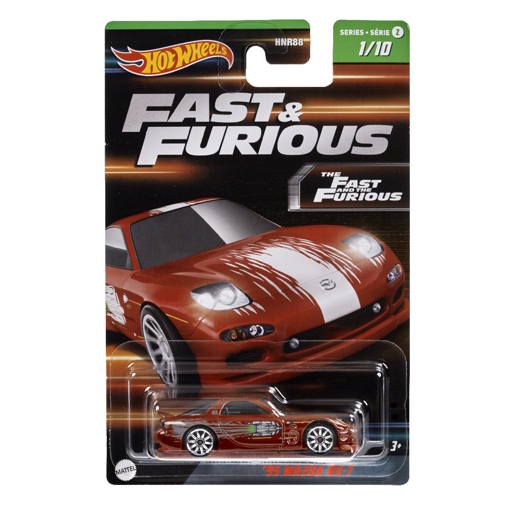 Mattel Hot Wheels - Fast And Furious, ΄95 Mazda RX-7 (1/10) HNT01 (HNR88)