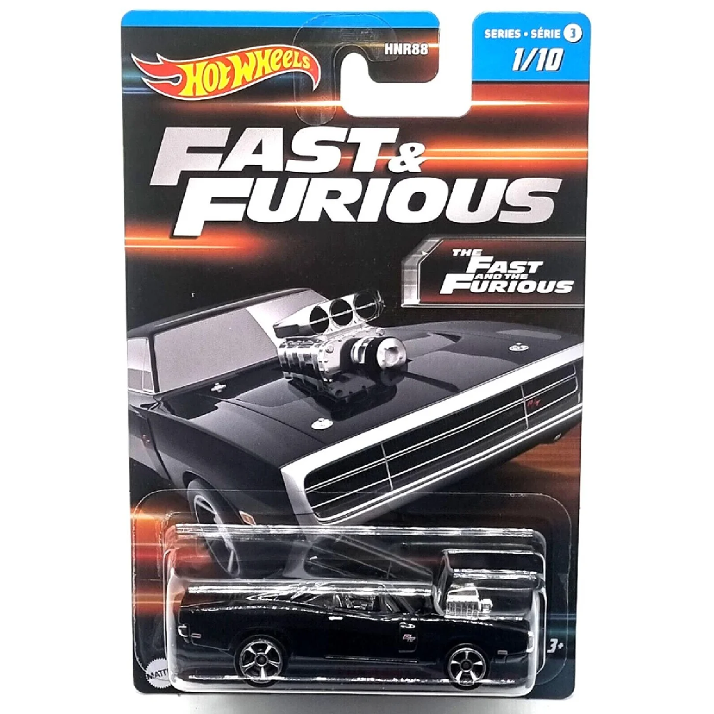 Mattel Hot Wheels - Fast And Furious, 70 Dodge Charger RT (1/10) HNT11 (HNR88)