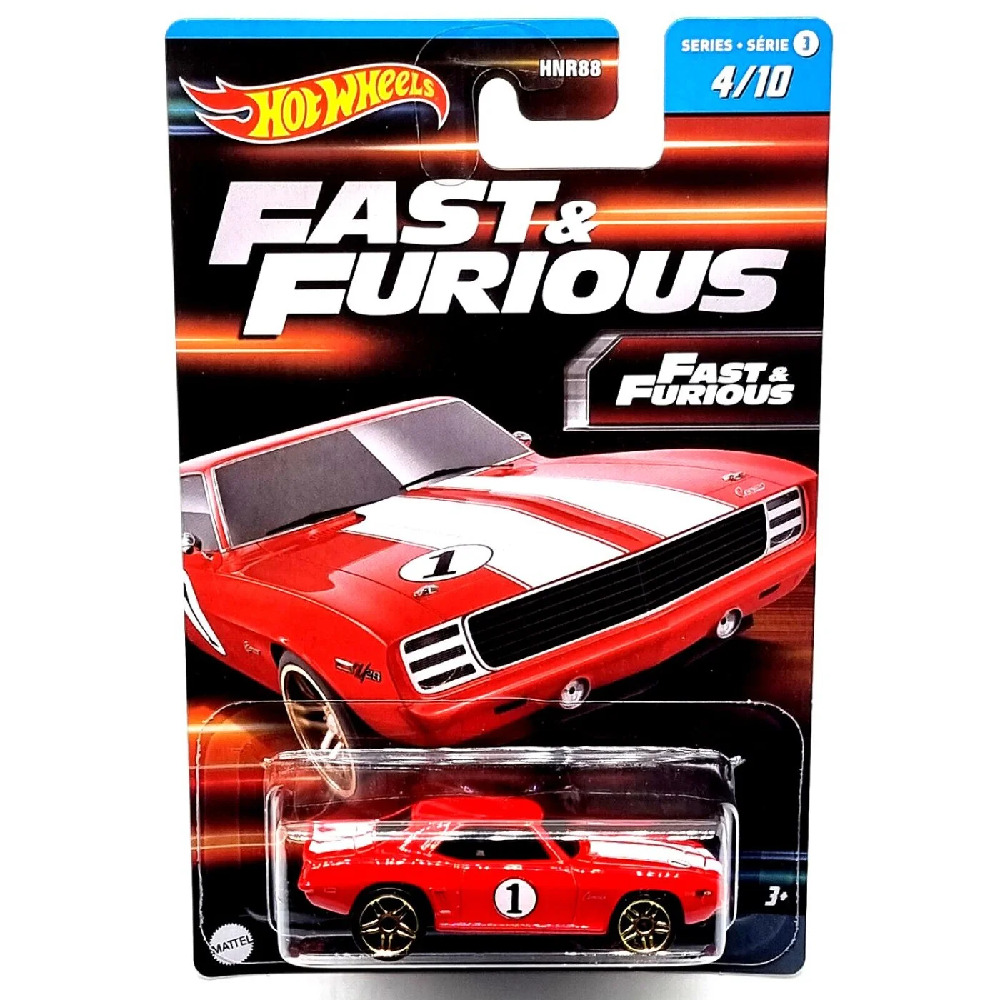 Mattel Hot Wheels - Fast And Furious, 69 Camaro (4/10) HNT14 (HNR88)
