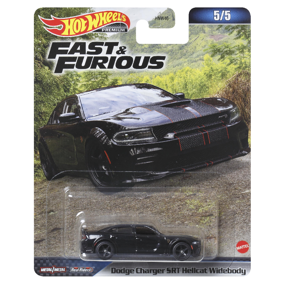 Mattel Hot Wheels Premium - Fast & Furious, Dodge Charger SRT Hellcat Widebody (5/5) HNW50 (HNW46)