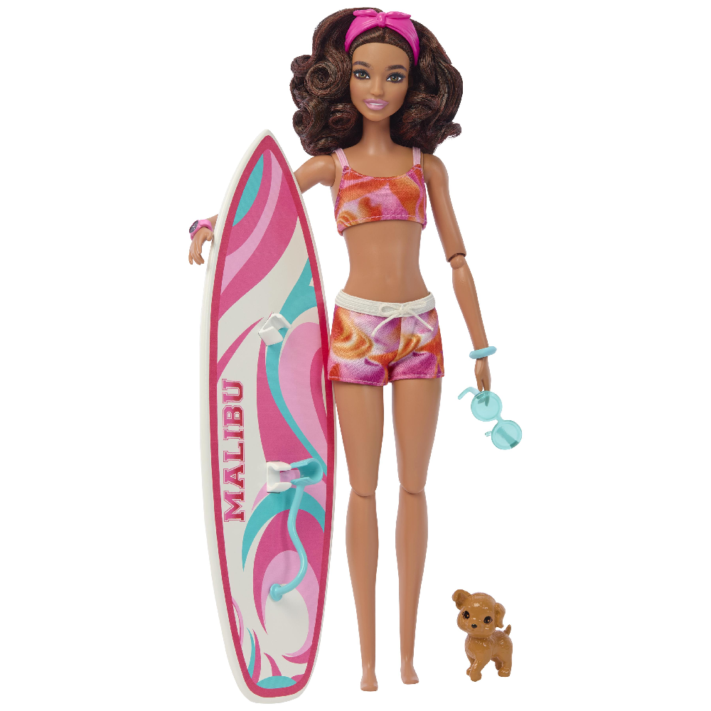 Mattel Barbie - Beach Με Σανίδα Surf HPL69 (HPT49)