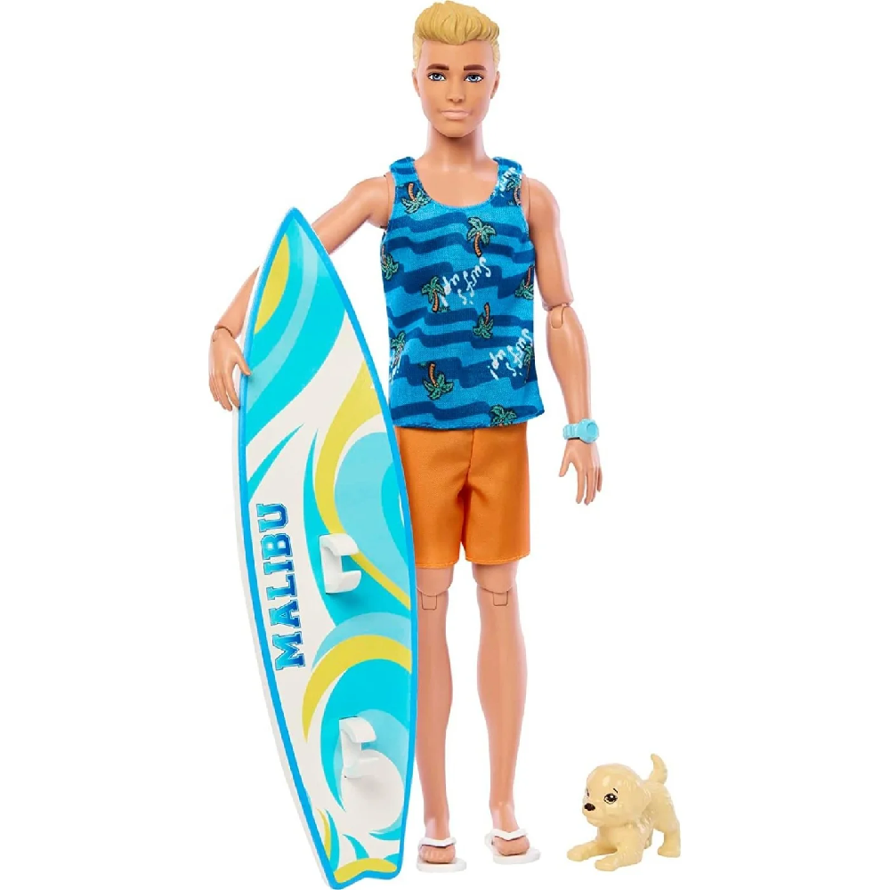 Mattel Barbie - Ken Beach Με Σανίδα Surf HPT50 (HPT49)