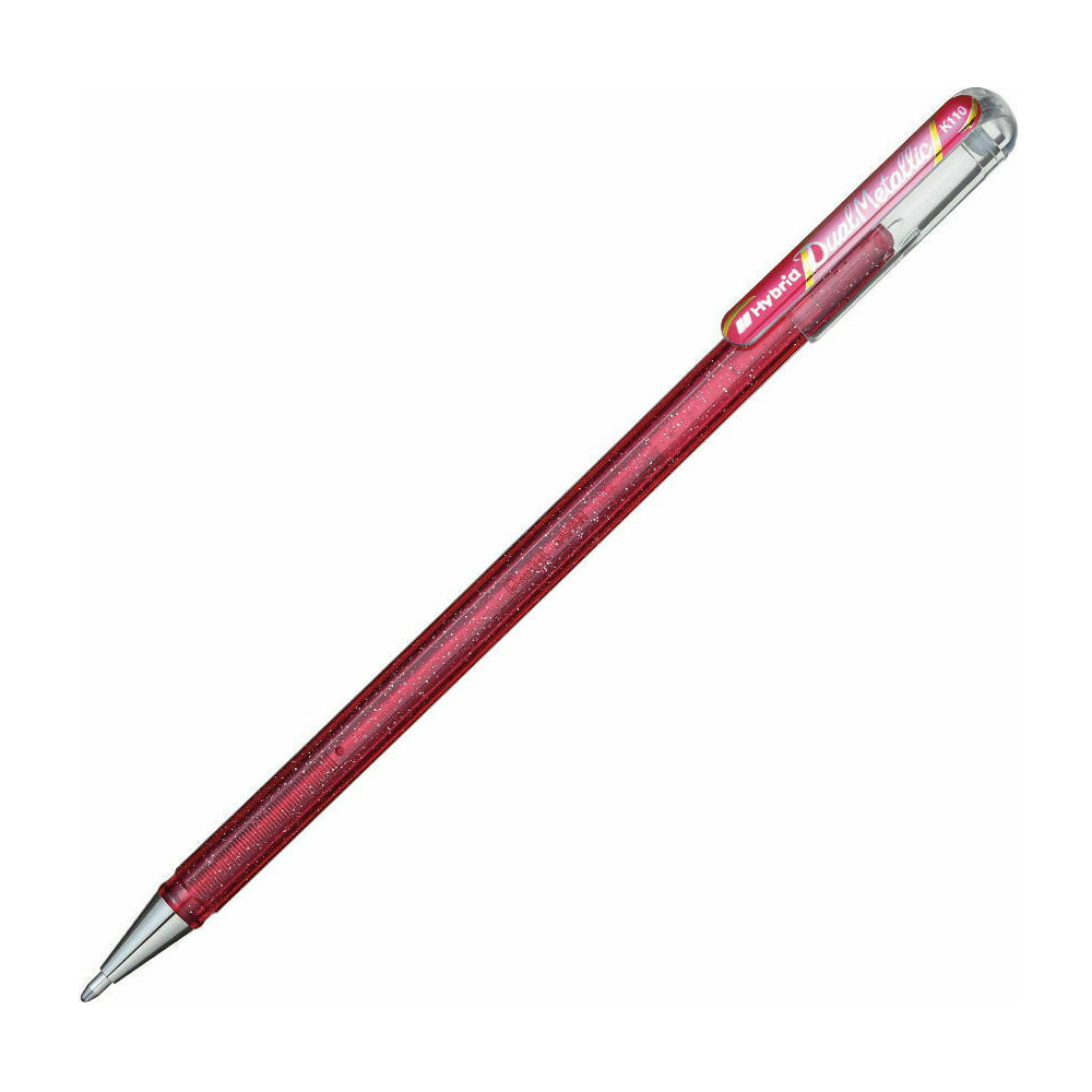 Pentel - Στυλό Hybrid Dual Metallic Gel 1.0 Light Pink & Metallic Green & Gold K110-DMPX