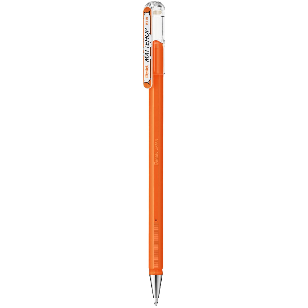 Pentel - Στυλό Mattehop Gel 1.0mm, Orange K110-VFX