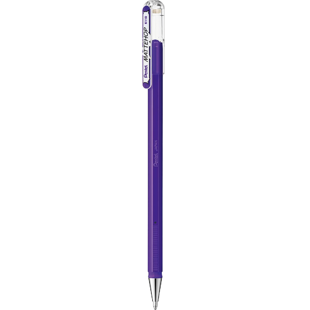 Pentel - Στυλό Mattehop Gel 1.0mm, Violet K110-VVX