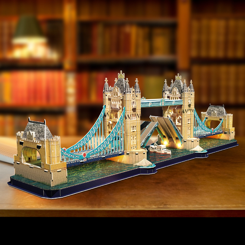 Cubic Fun - 3D Led Puzzle, Tower Bridge 222 Pcs L531h