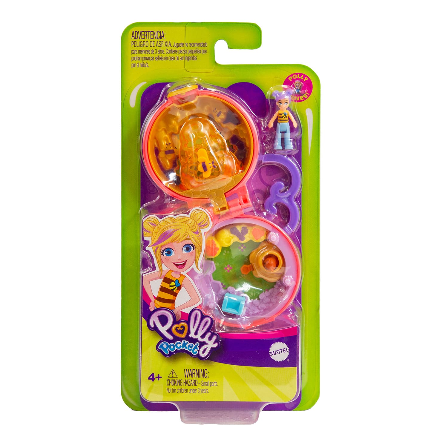 Mattel Polly Pocket - Μίνι Σετάκι Μπρελόκ Beehave GTM63 (GKJ39)